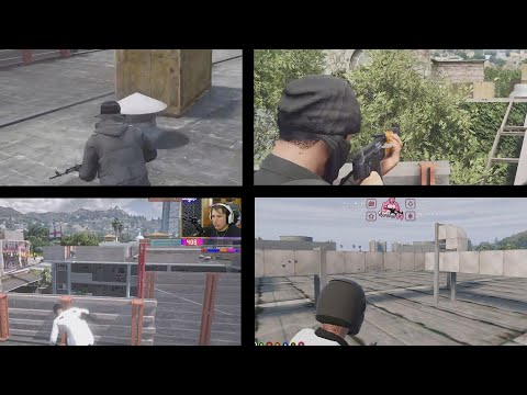 Mandem VS Royal Mafia at Mandem Block (Muti POVs) | No Pixel War