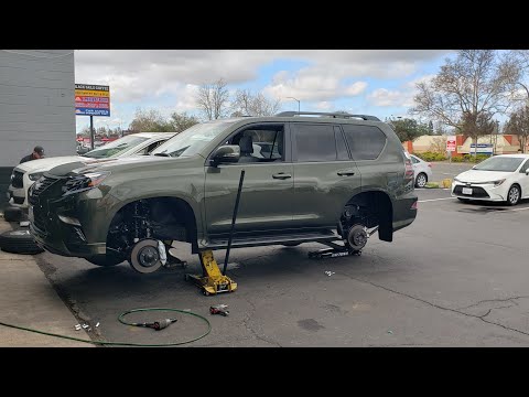 2023 Lexus GX 460 wheel and tire upgrade BF Goodrich All Terrain T/A KO2 tires mounted on TRD wheels