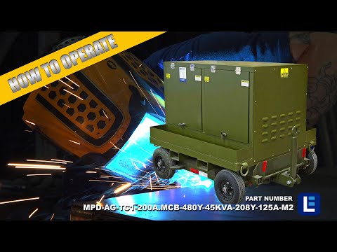 How to Operate the Military Trailer Portable Power Distribution Station 45 KVA