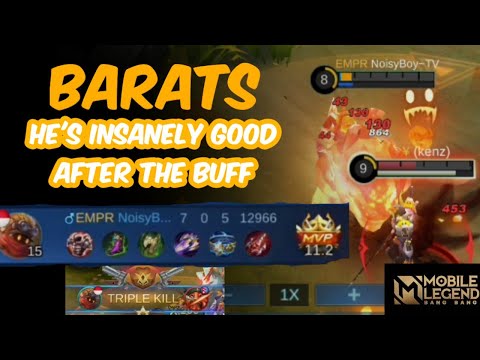 Barats is Insanely Good | Barats Mobile Legends | Barats Best Build