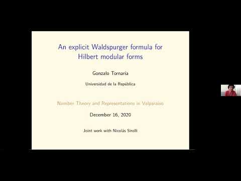 Gonzalo Tornaría - An explicit Waldspurger formula for Hilbert modular forms