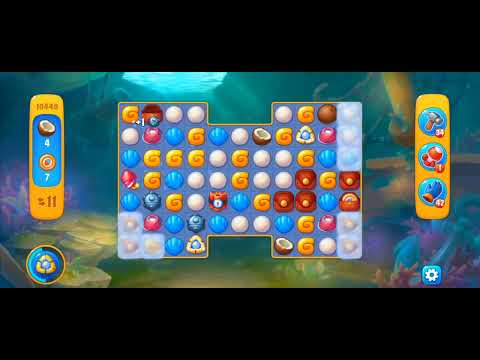 Fishdom Easy Level 10449 (with full horseshoe boosters) @choraelmin