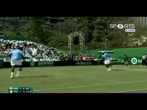 India VS Italy : Rohan Bopanna / Divij Sharan vs Matteo Berrettini  / Simone Bolelli