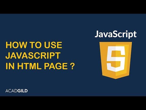 JavaScript in HTML 