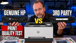 HP 3201dw Toner Side By Side Comparison OEM HP Vs 3rd Party