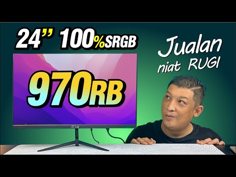 @565- GAK NIAT UNTUNG !!! 970 rebu DAPAT 24 inch / 100% SRGB , Ngweerriiii | monitor ENLIGHT ENS-B