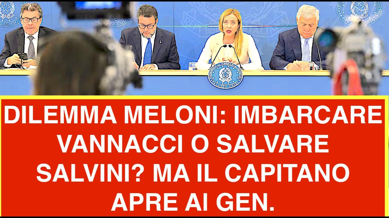 DILEMMA MELONI: IMBARCARE VANNACCI O SALVARE SALVINI? MA IL CAPITANO APRE Al GEN.