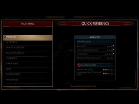 Mortal Kombat 11 ROBOCOP EASY 2 BAR KOMBO 40%?!??!