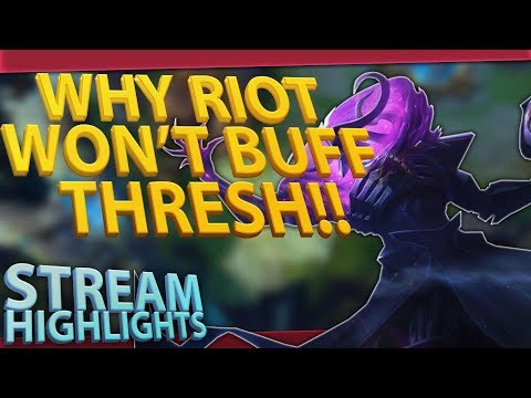 THIS IS WHY RIOT WONT BUFF HIM!! CHALLENGER THRESH CARRYING 1V9! SEASON 8 SUPPORT! League of Legends