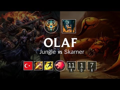Olaf Jungle vs Skarner - TR Challenger Patch 8.21