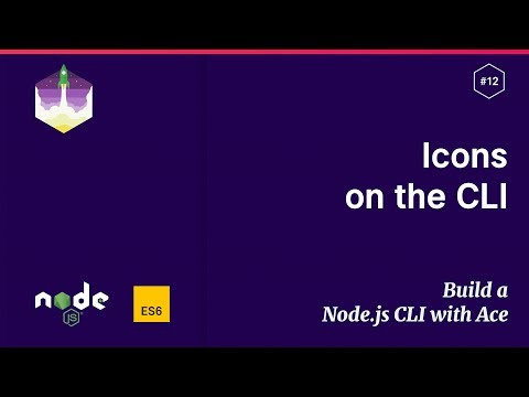 12 Icons on the CLI — Build a Node js CLI with Ace