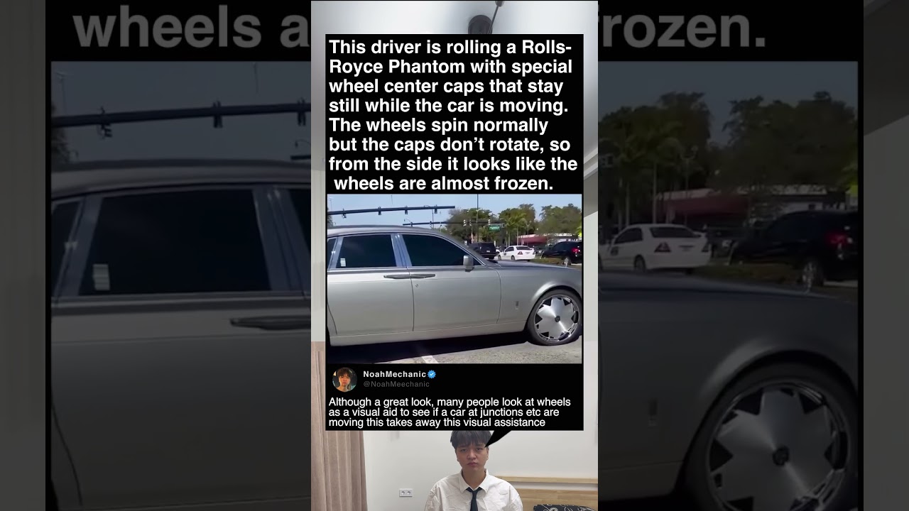 Rolls-Royce with special wheel center caps