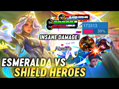 21 KILLS AND 173,313 DAMAGEE! - ESMERALDA VS SHIELD HEROES - YOUR SHIELD, MY SHIELD | MOBILE LEGENDS