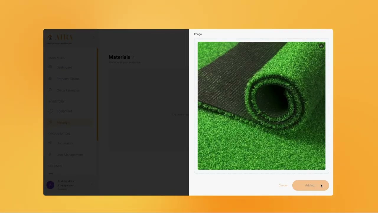 How to Add Material in ATRA