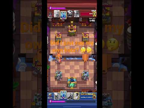 Did I just zap my own bats? 🤔🤔 #shorts #clashroyale #viral #funny #bats #zap