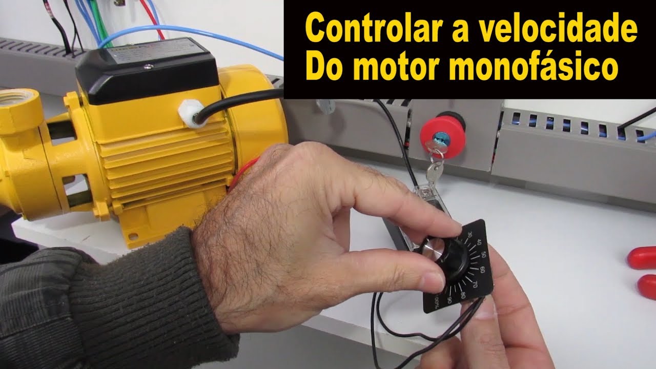 Como Controlar a velocidade do motor monofásico