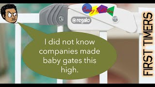 Regalo Easy Step Extra Tall Walk Thru Baby Gate (Unboxing and setup)