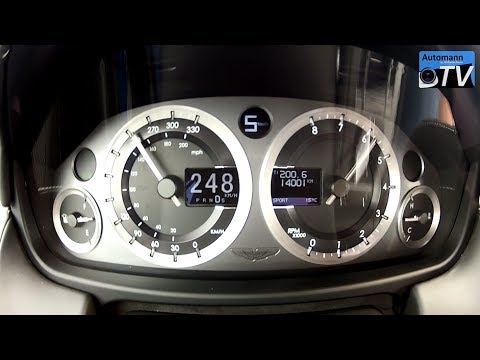 2014 Aston Martin DB9 (517hp) - 0-265 km/h acceleration (1080p FULL HD)