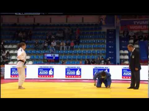 Judo Masters Tyumen 2013: -63kg  UNTERWURZACHER, Kathrin (AUT) -  BALDORJ, Mungunchimeg (MGL)