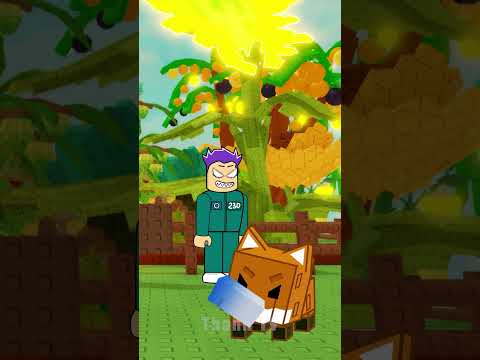 Raccon VS Red Fox 💀 #growagarden #shorts