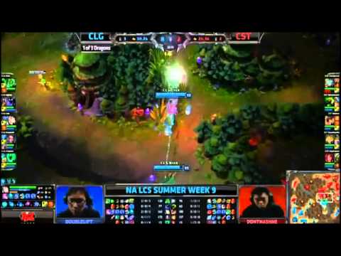 CLG Doublelift Vayne VS CST Shiphtur Ziggs Highlights   NA LCS W9D1 Summer 2013 MUST SEE