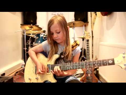 10 year old Zoe Thomson shreds Highly Strung by Orianthi and Steve Vai