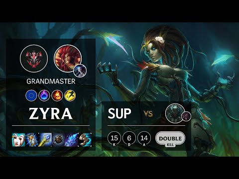 Zyra Support vs Pyke - EUW Grandmaster Patch 10.15