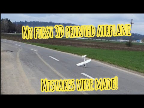 My first 3D printed airplane - Eclipson model A. Mistakes were made!