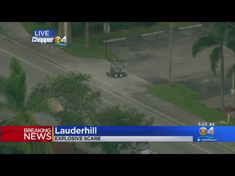 Bomb Squad Robot Sent Into Lauderhill Fire Station Evacuated Due To Explosive Square