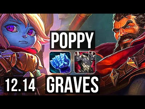 POPPY vs GRAVES (JNG) | Rank 1 Poppy, Rank 6, 3/2/22 | KR Challenger | 12.14