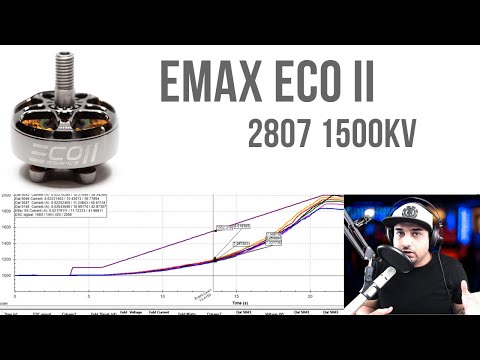 Emax Eco II 2807 1500kv // Thrust & Efficiency