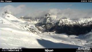 preview picture of video 'Val di Fassa Campiac webcam time lapse 2011-2012'