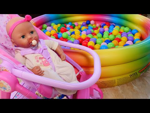 Kız oyunları. Oyuncak bebek Anabelle ile oynayalım. Bebek bakma oyunu.