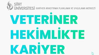 Veteriner Hekimlikte Kariyer-Prof. Dr. Tekin ŞAHİN