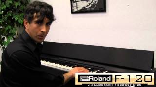 Video thumbnail for Roland F-120 Digital Piano Review by jimlaabsmusic