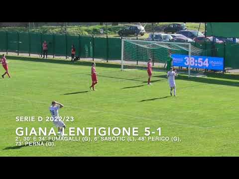 Serie D 2022/23 - 31ª GIANA-Lentigione 5-1