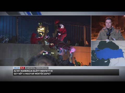 Az M1 kamerája előtt mentett ki egy nőt a magyar mentőcsapat