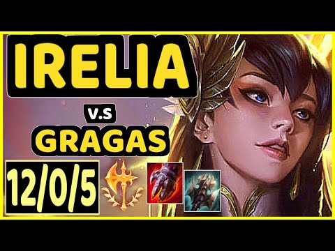 V1PER (IRELIA) vs GRAGAS - 12/0/5 KDA TOP CHALLENGER GAMEPLAY - NA