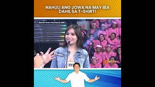 WOWOWIN: NAHULI ANG JOWA NA MAY IBA DAHIL SA T-SHIRT!