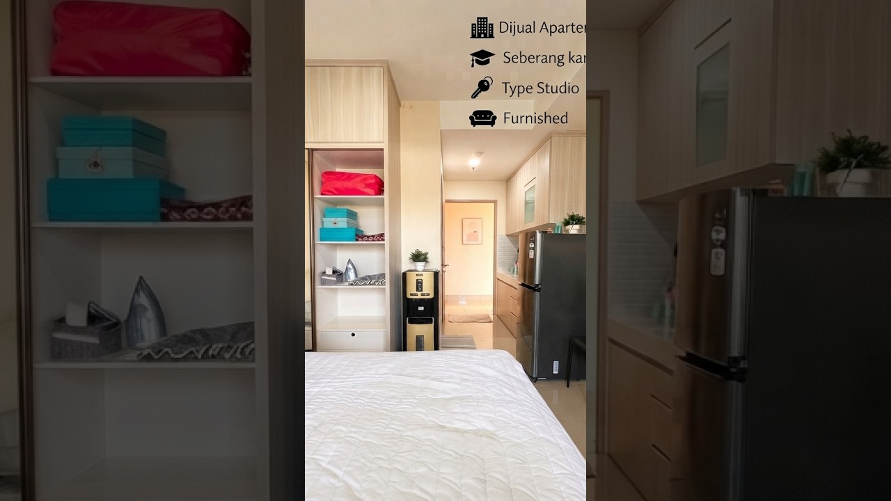 Dijual Cepat Full Furnished Studio B Residence BSD Tower Rose Seberang Kampus Prasmul
