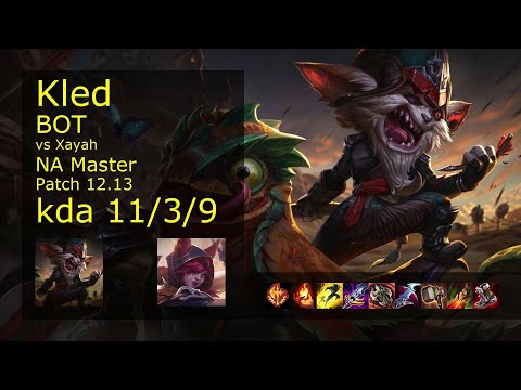 Kled Bot & Janna vs Xayah & Lulu - NA 11/3/9 Patch 12.13 Gameplay