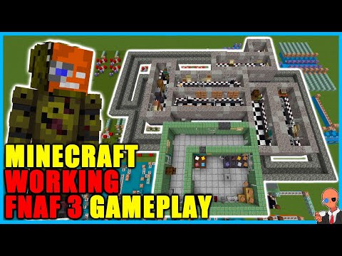 CuppaTeaExe - I built a working FNAF 3 map in Minecraft (Build + Gameplay)