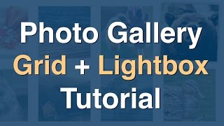 How to Create Photo Gallery Grid with Modal Window Lightbox
