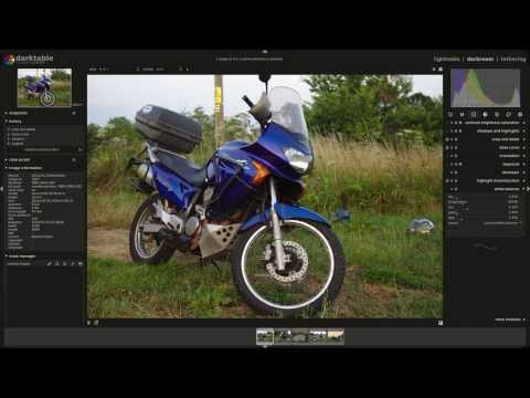 Darktable workflow: Motorbike