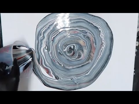 Large Canvas Fluid Art Dirty Pour