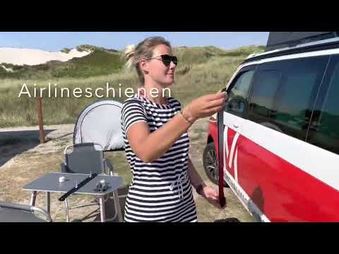 New gadgets VW T5-T6.1California / Multivan (Mittelkonsole, Airlineschiene, Heckauszug, Wäscheleine)