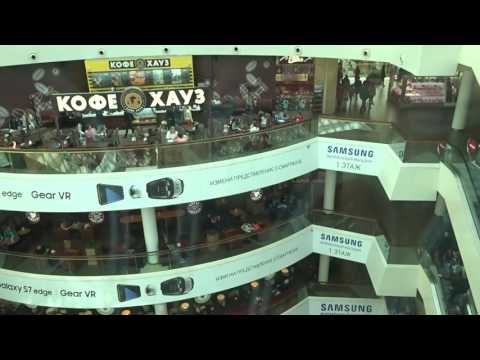 Amazing but busy 2010 KONE Monospace MRL Tr. Scenic Elevs/Ls@Galerea SC, Saint-Petersburg, RUS