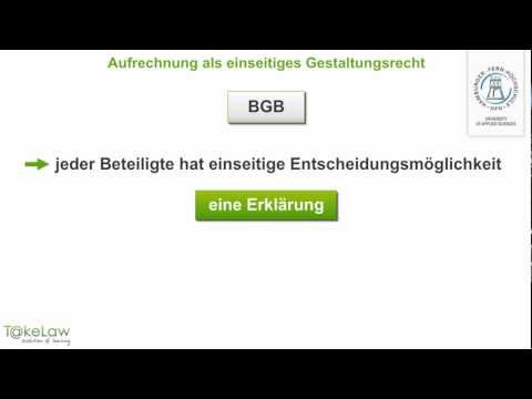 WPR2 (Schuldrecht AT) - 121/369 - Aufrechnung als einseitiges Gestaltungsrecht
