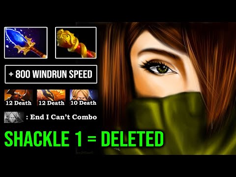 HOW TO SOLO MID WINDRANGER AGAINST 9K INVOKER with Amazing Shackle 1 Focus Fire = Deleted DotA 2