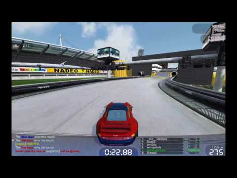 Noobtoob Army playing Trackmania Track 1